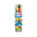 Large Gourmet Plastic Candy Tube w/ Corporate Color Jelly Beans